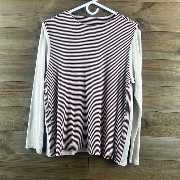 J. Jill Tops - J Jill Womens  Shirt Perfect Pima Striped A-line Top Nautical Preppy Size Medium